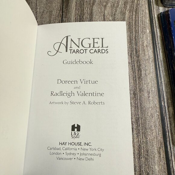 ANGEL 78-Card Deck and Guidebook Tarot Cards D. Virtue & R, Valentine - Picture 6 of 11